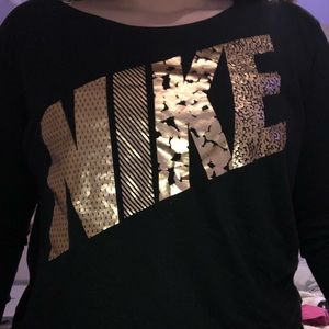 Nike Tops - long-sleeve black nike short shirt Nike Tops - long-sleeve black nike short shirt